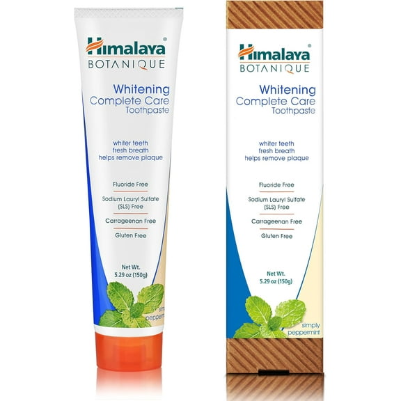 Himalaya Botanique Whitening Complete Care Toothpaste, Peppermint Flavor, 5.29 oz