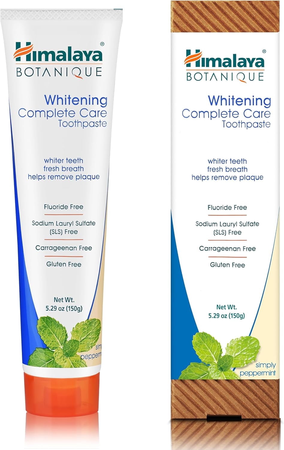 Himalaya Botanique Whitening Complete Care Toothpaste, Peppermint Flavor, 5.29 oz