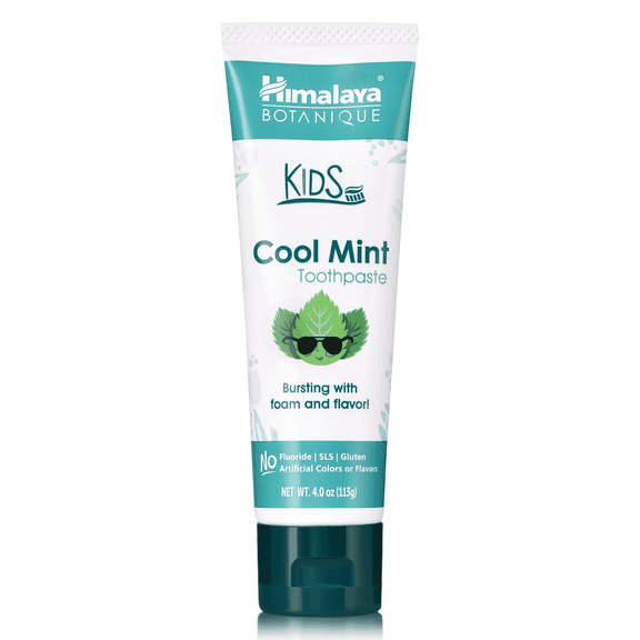 Himalaya Botanique Kids Toothpaste with Xylitol, Cool Mint Flavor, 4 oz