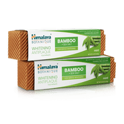 Himalaya Botanique Whitening Antiplaque Toothpaste, Mint Flavor with Bamboo & Sea Salt, 4 oz, 2 Pack