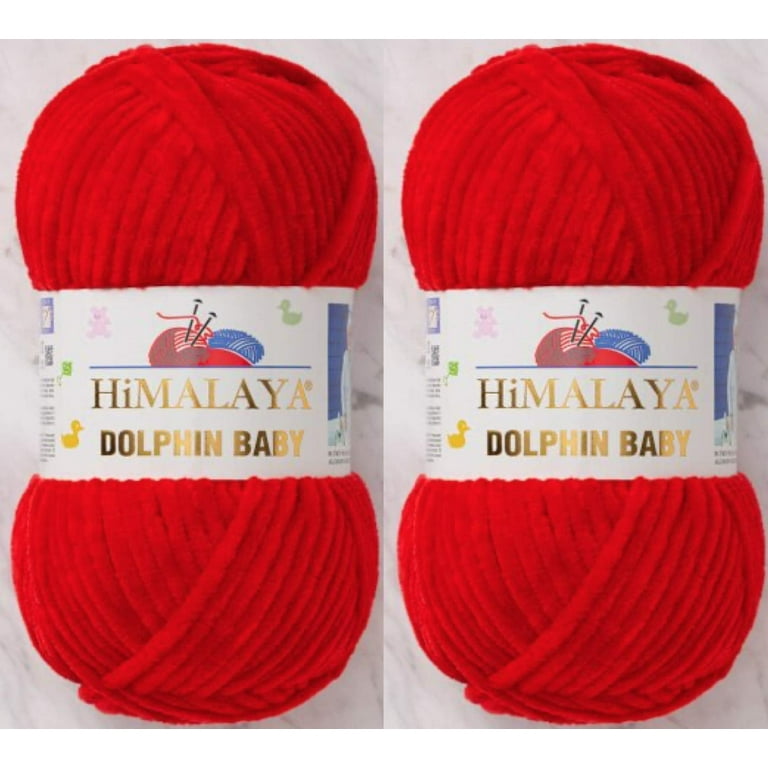 Himalaya Dolphin Baby Yarn Knitting Yarn 2 Skeins 264 Yards 2x100gram Super  Bulky Baby Blanket Yarn (80318) 