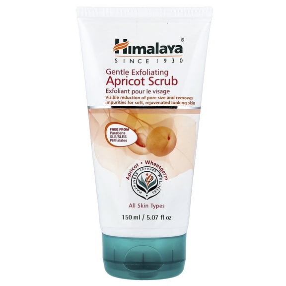 Himalaya Gentle Exfoliating Apricot Scrub to Nourish, Soften and Remove Dead Skin Cells, 5.07 oz