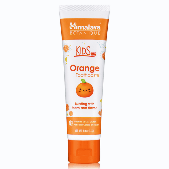 Himalaya Botanique Kids Toothpaste with Xylitol, Orange Flavor, 4 oz