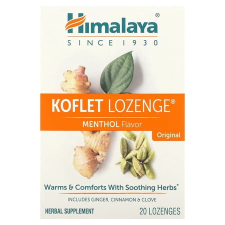 Himalaya Herbals Koflet Lozenges for Bronchial Comfort, 20 Ct