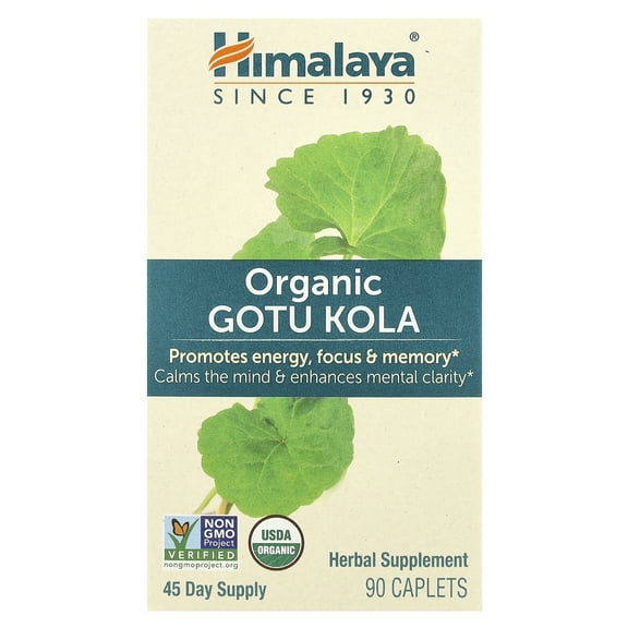 Himalaya Herbals Organic Gotu Kola 90 Caplet