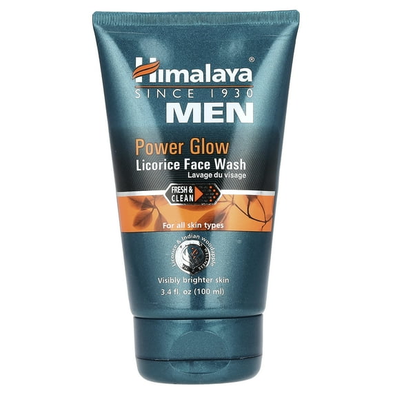 Himalaya Men, Power Glow, Licorice Face Wash, 3.4 fl oz (100 ml)