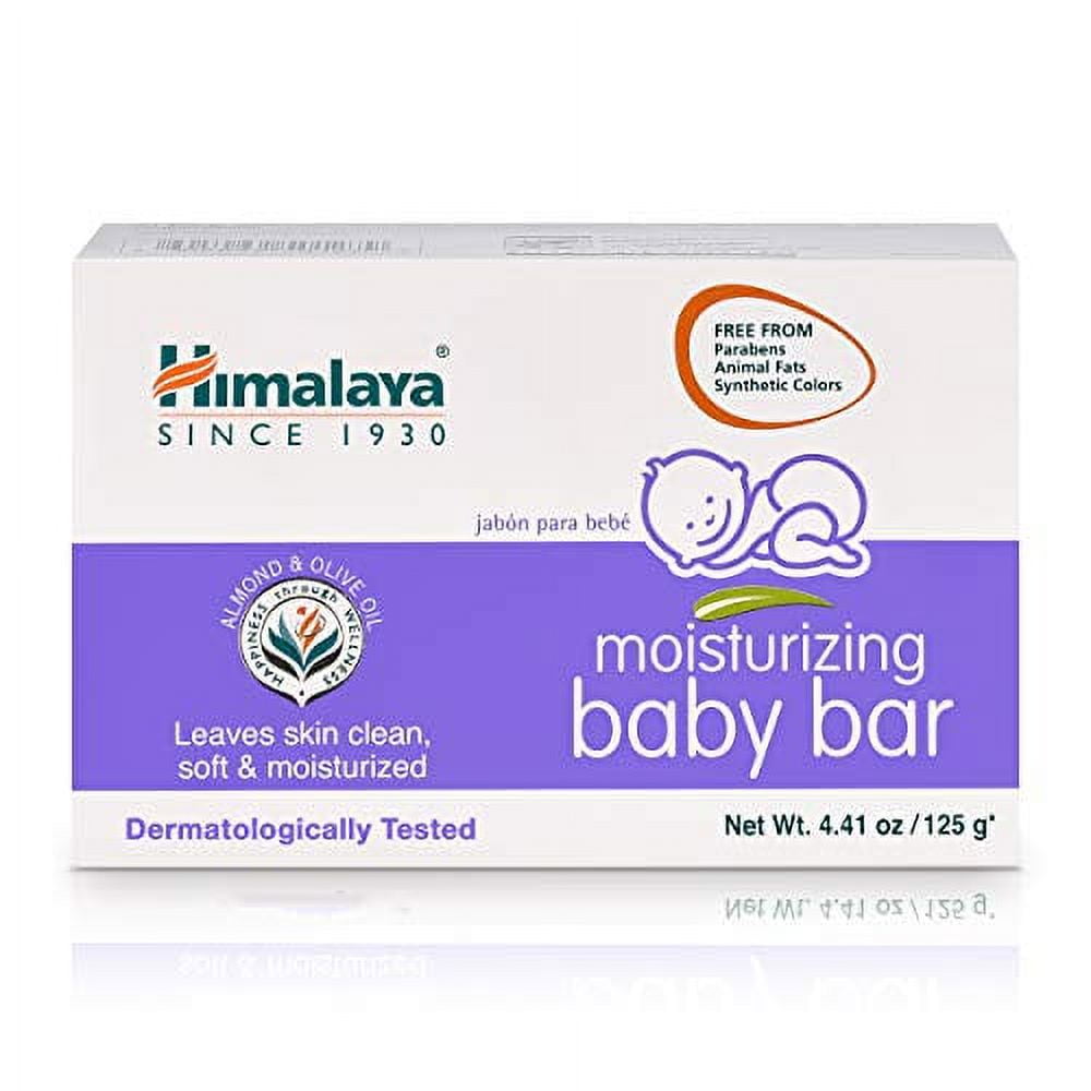 Himalaya Moisturizing Baby Bar, Mild and Moisturizing Bar Soap for Baby