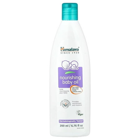 Himalaya Nourishing Baby Oil, Light & Non-Greasy for a Soothing Massage or Baby Bath, 6.76 oz