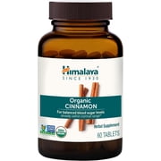 Himalaya Organic Cinnamon, for Glycemic Support, 1100 mg Daily, 60 Tablets
