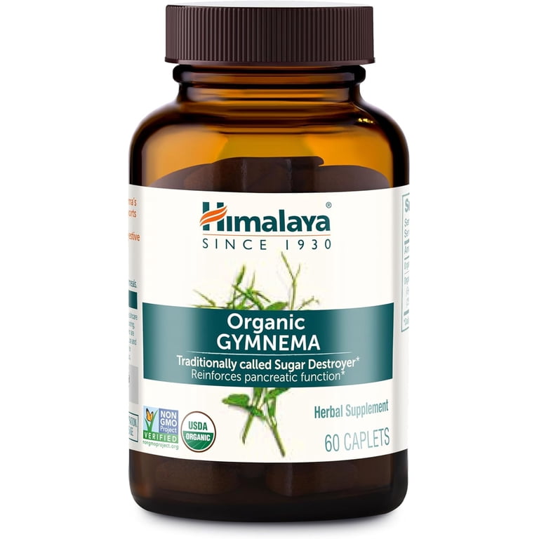 Himalaya Gymnema Herbal Supplement, 60 Caplets, Supports Blood