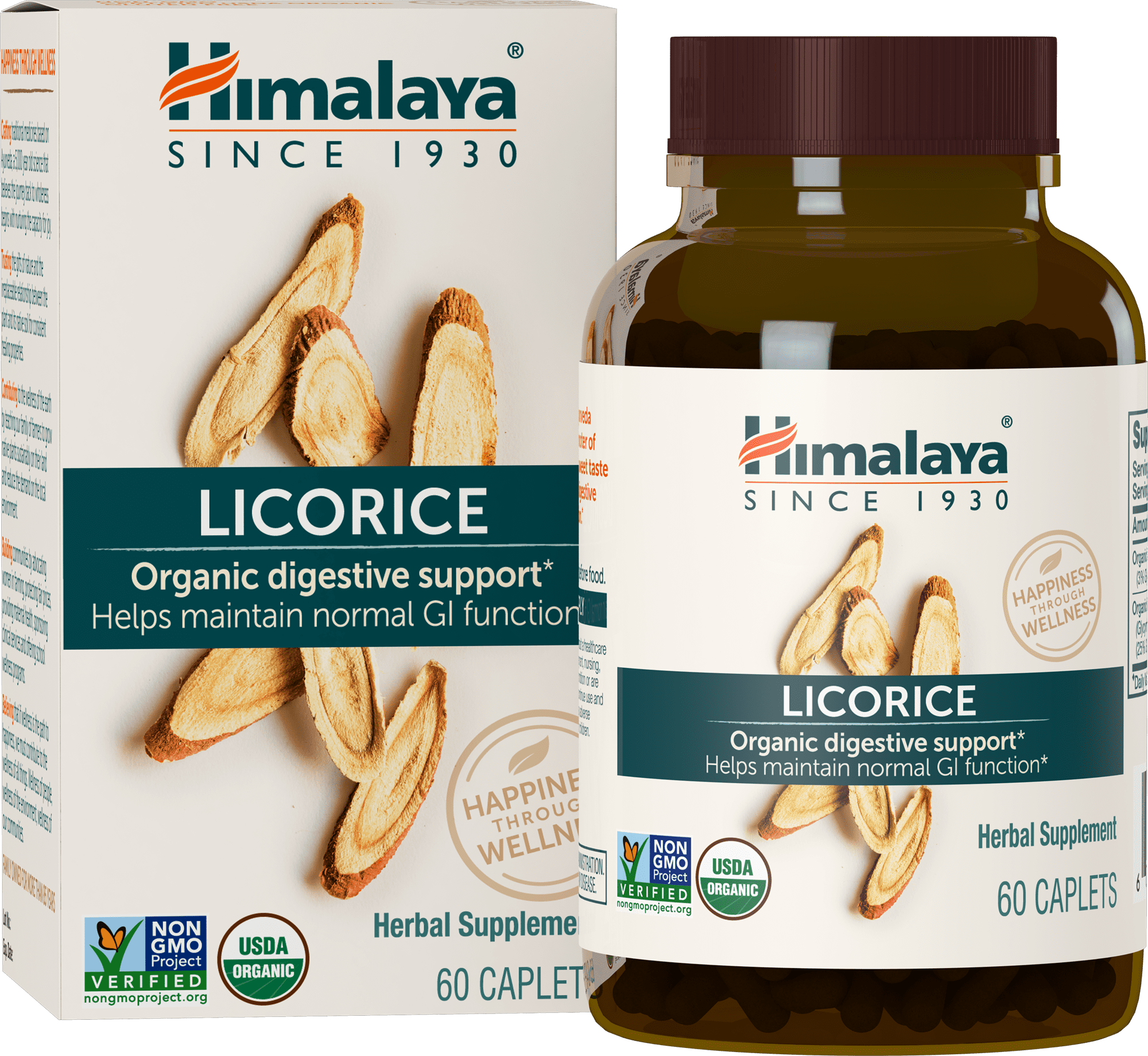 Himalaya Organic Licorice for Digestion, Gas, Nausea & Heartburn Relief