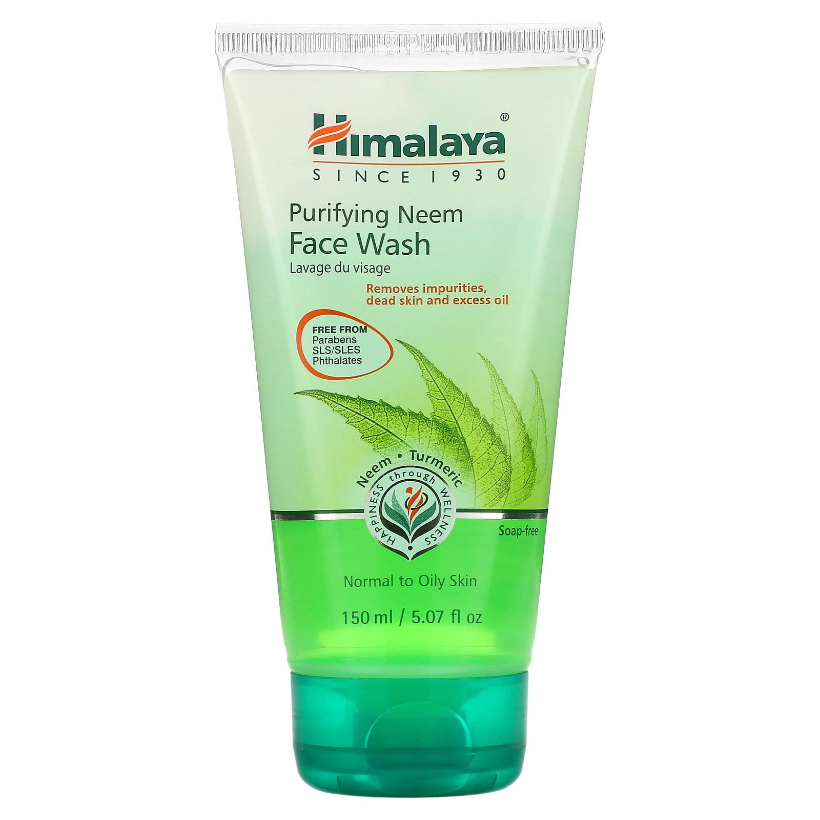 HIMALAYA HERBALS Himalaya Purifying Neem Face Wash, Normal to Oily Skin, 5.07 fl oz (150 ml)