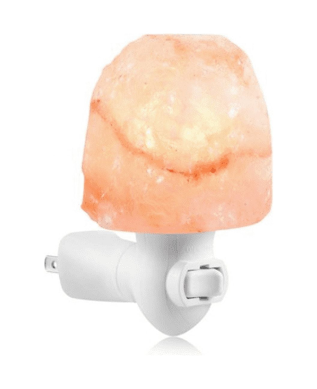 Himalaya Salt Crystal Nightlight, Wall Plug-In Natural Mini Himalayan Salt Crystal Night Light
