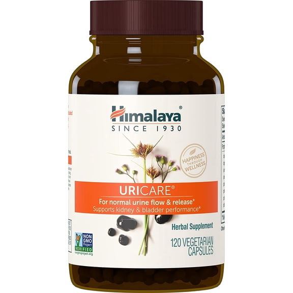 Himalaya UriCare Herbal Supplement, Kidney & Bladder Support, Urinary Tract & Urine Flow Support, 120 Capsules
