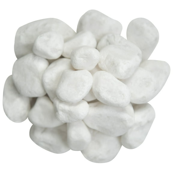 Himalaya White Marble 0.5 cu. ft. per Bag (1 in. to 2 in.) Natural Bagged Pebbles