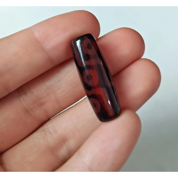 Himalayan AmuletAgate Dzi Round BeadsOnly OneUnique Tibetan Dzi Beads,Old Buddhist Authentic Dzi Beads,Ancient Buddhist Beads 30