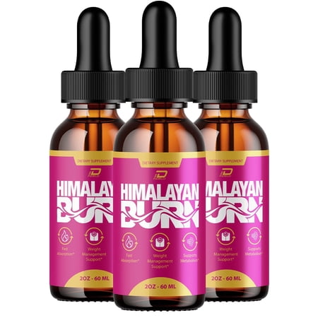 Himalayan Burn Drops – HimalayanBurn Drops Extra Strength All Natural Healthy Organic Support, 3 Pack, 3 Month Supply