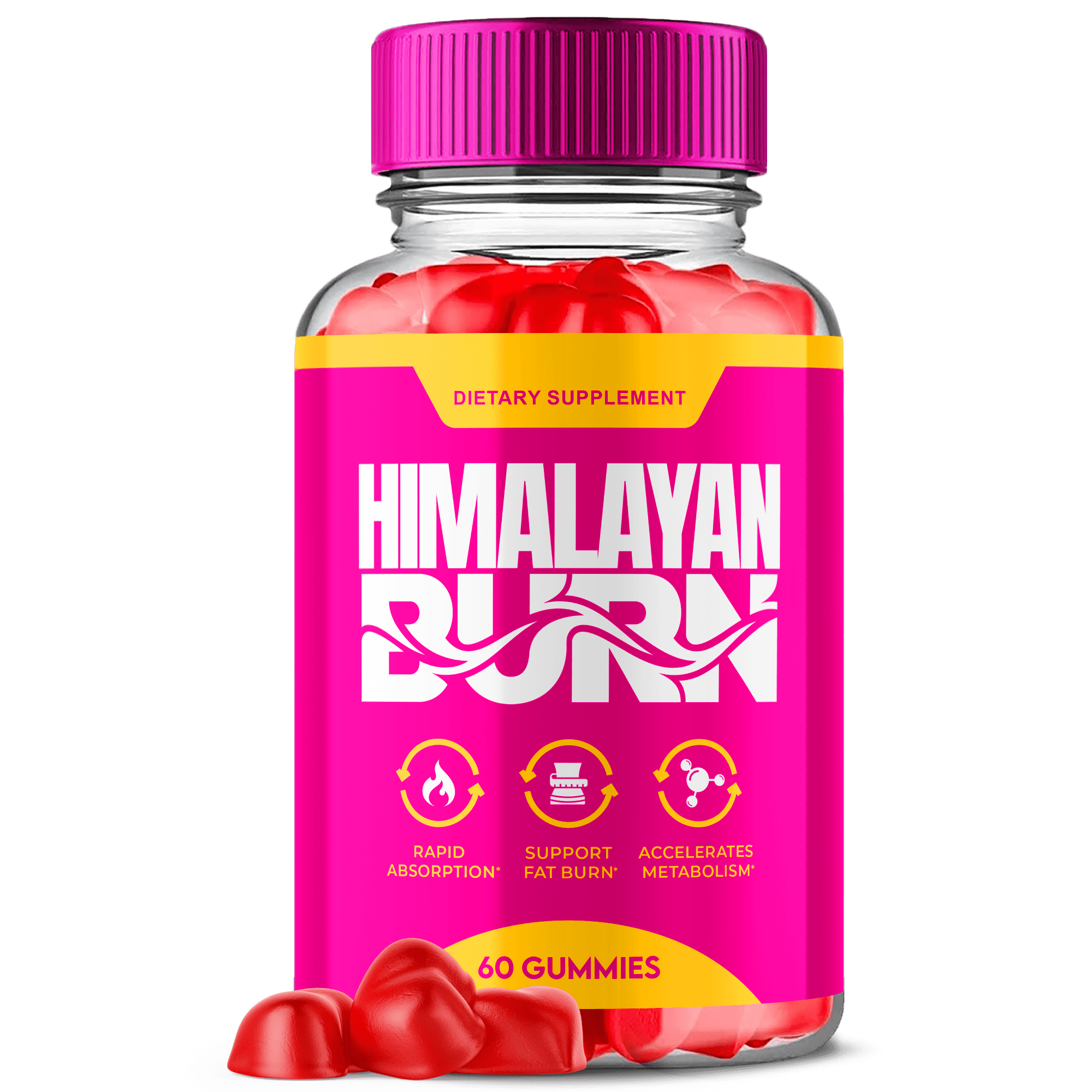 Himalayan Burn Keto ACV Gummies Advanced 1000MG Formula Fitness Supplement 60 Gummies