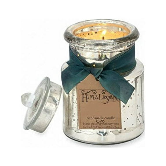 Himalayan Candles General Store Silver Jar Soy Candle, Mistletoe, 12-Ounce
