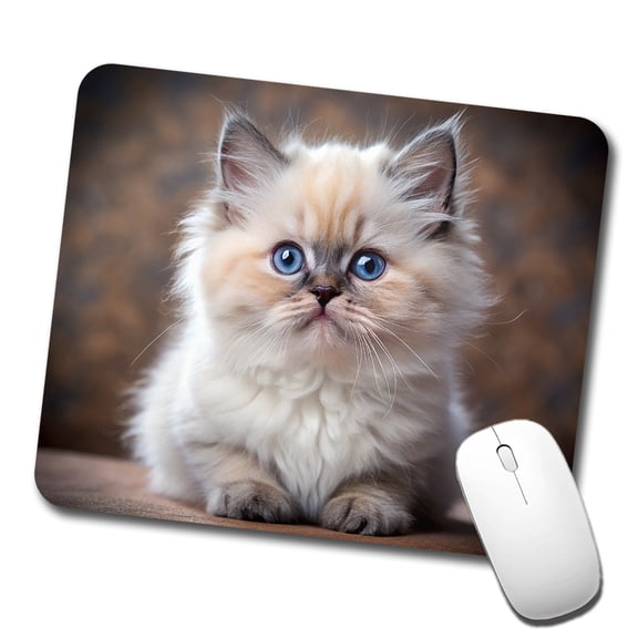 Himalayan Cat Kitten Photo Mouse Pad Low Profile Gaming Mat