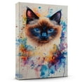 thumbnail image 1 of Himalayan Cat Seal Point Canvas Wall Art Animal Decor, Himalayan Cat Seal Point Canvas Prints Wild Animal Artwork for Living Room Bedroom Office 190HD536, 1 of 4