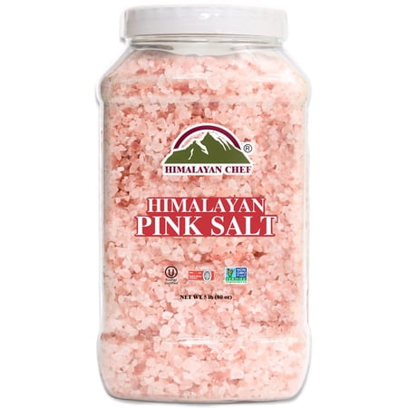 Himalayan Chef Himalayan Pink Salt Coarse Grain  5 lbs, Non-GMO, Kosher