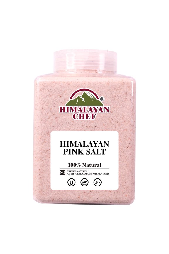 Himalayan Pink Salt Fine Grain, Plastic Jar-5 lbs