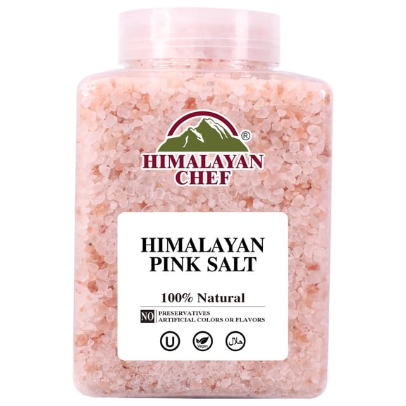Himalayan Chef Pink Himalayan Salt Coarse Grain, Plastic Jar - 5 lbs