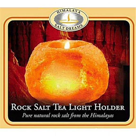 Himalayan Crystal Salt Tea Light Holder 3 Inches by Aloha Bay, 1 ea