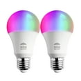 thumbnail image 1 of Himalayan Glow Multicolor LED Light Bulb, RGB Lights & Dimmable,  9.5 Watts, Wi-Fi Control, Pack of 2, 1 of 7