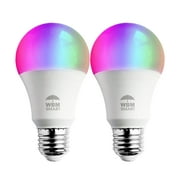 Himalayan Glow Multicolor LED Light Bulb, RGB Lights & Dimmable, 9.5 Watts, Wi-Fi Control, Pack of 2