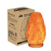 Himalayan Glow Pink Salt Lamp, 15W Incandescent Bulb with Dimmer Switch, 5 x 9 inches, 5-7 lbs