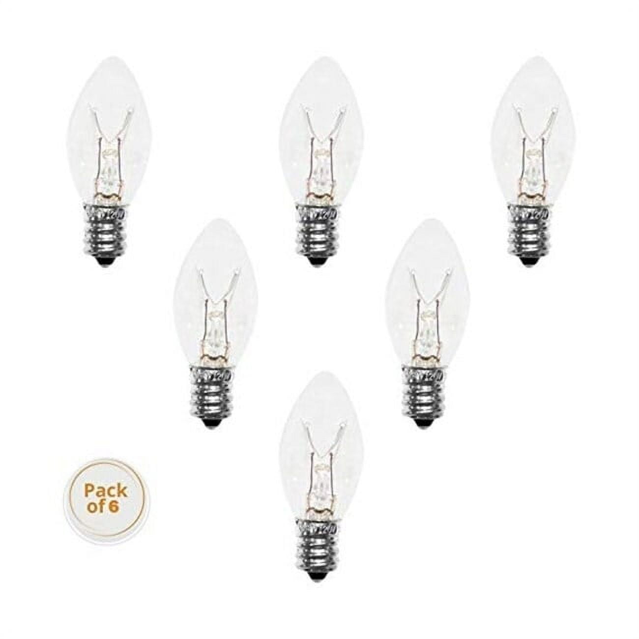 Himalayan Glow Salt Lamps Bulbs 15 Watt (6 Pack)