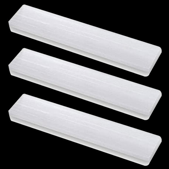 Himalayan Glow Selenite Crystal Sticks, Decorative Stone, Best for Home Dcor - 3 Pcs