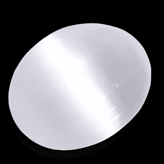 Himalayan Glow Selenite Palm Stone Crystal, Healing & Calming Effects, Best to Dcor Rooms