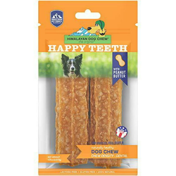 Himalayan Happy Teeth Natural Cheese Dog Chews Peanut Butter Flavor