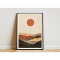 thumbnail image 1 of Himalayan Mountains Poster India Landscape Print Orange and Brown Mountain Art Abstract Nature Wall Decor Modern Minimalist Home Decor - Poster Unframed, 1 of 3