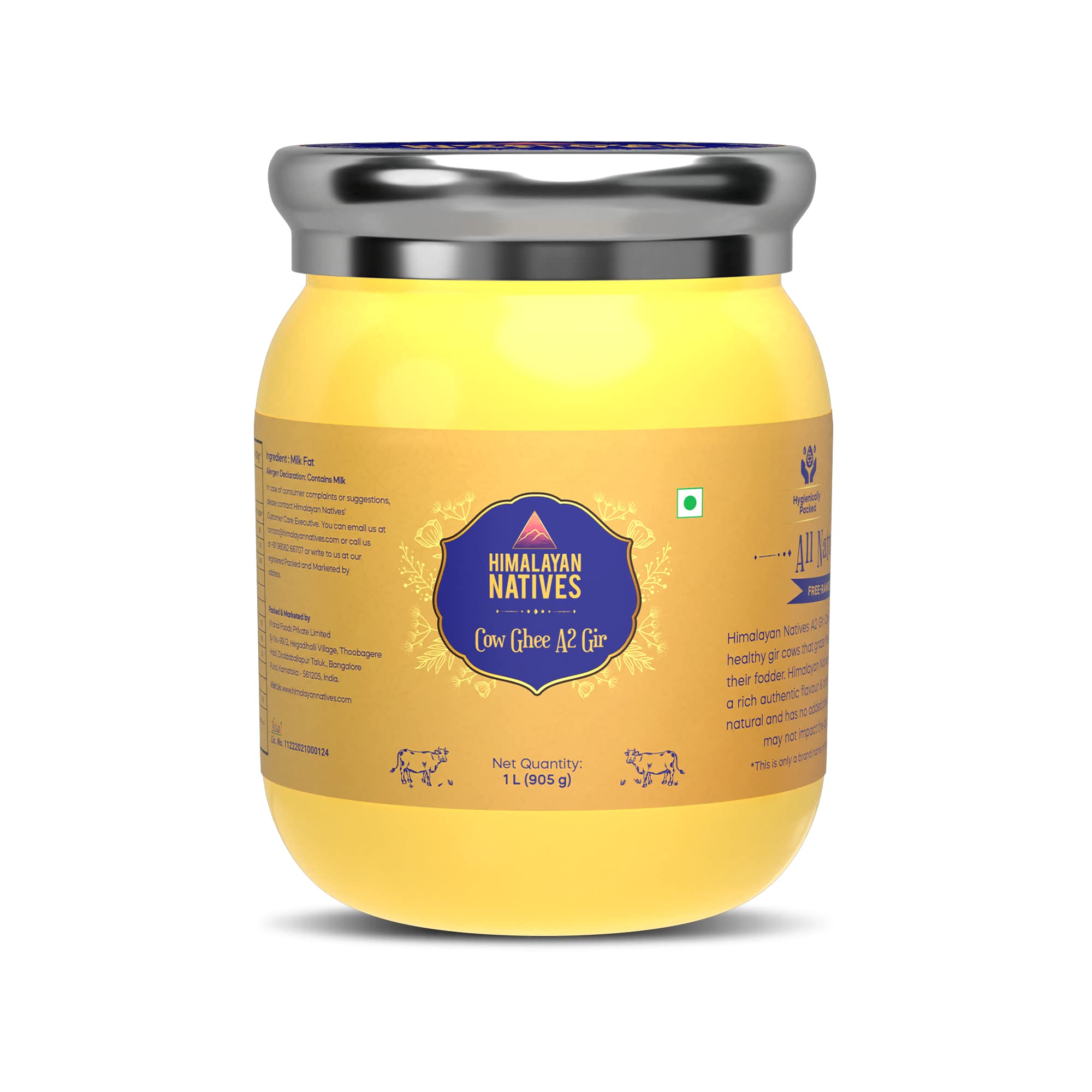 Himalayan Natives A2 Gir Cow Ghee 500 Ml 100 Pure And Natural