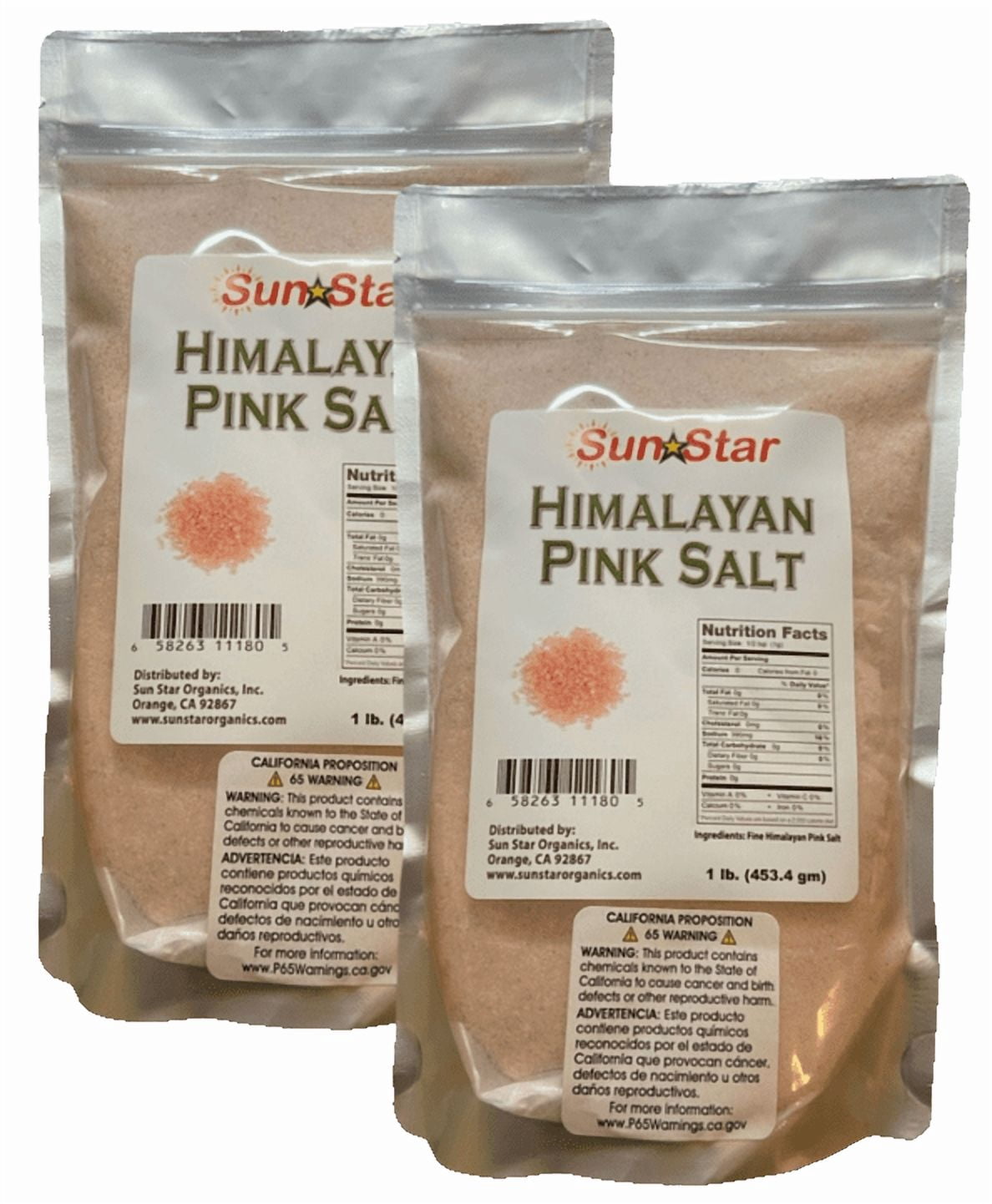Himalayan Pink Salt (2 Pack, 1 LB each) - Pure, Mineral-Rich Flavor for Health