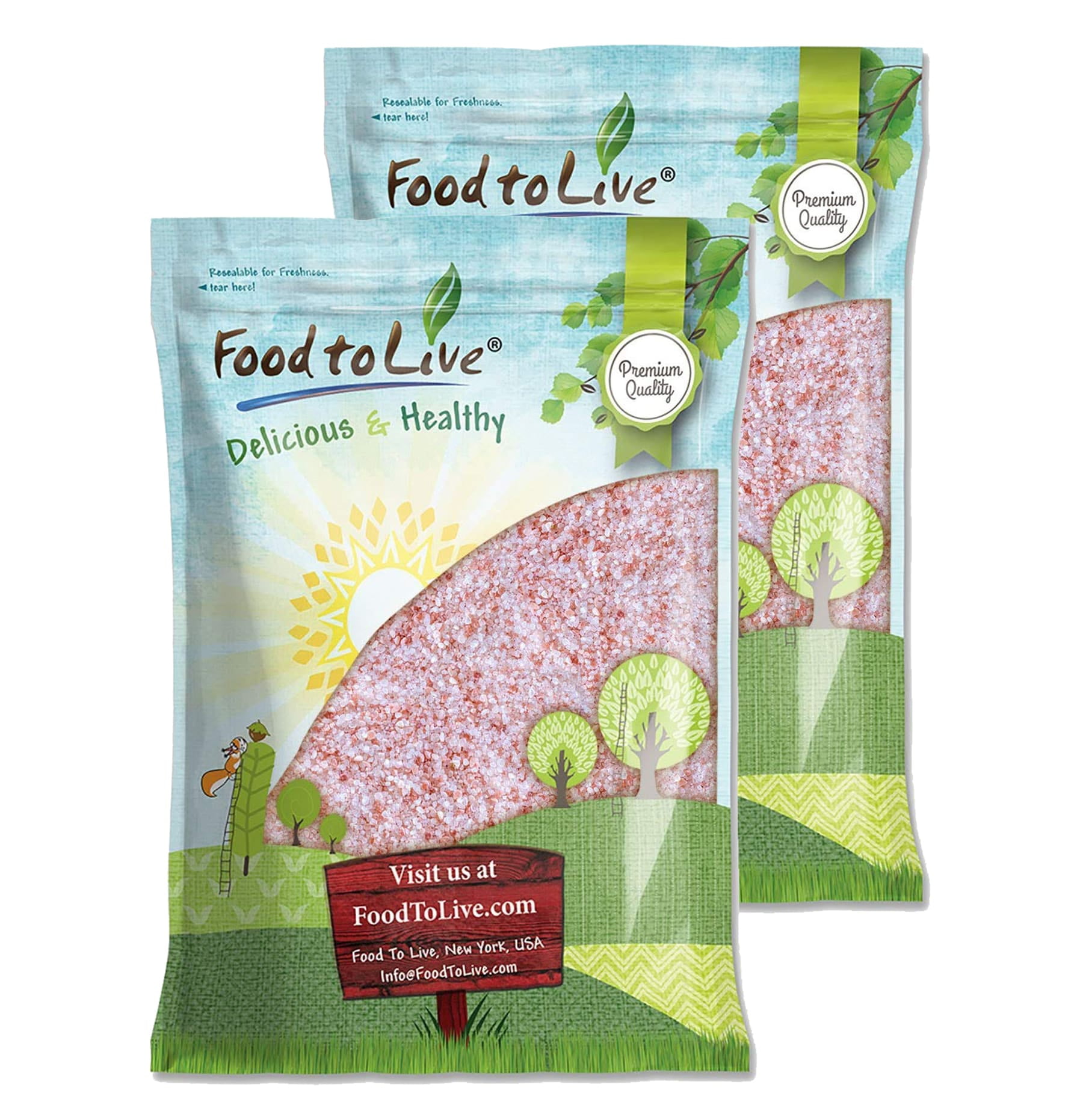 Himalayan Pink Salt – Coarse, 20 Pounds — Raw, Vegan, Kosher — by Food to Live