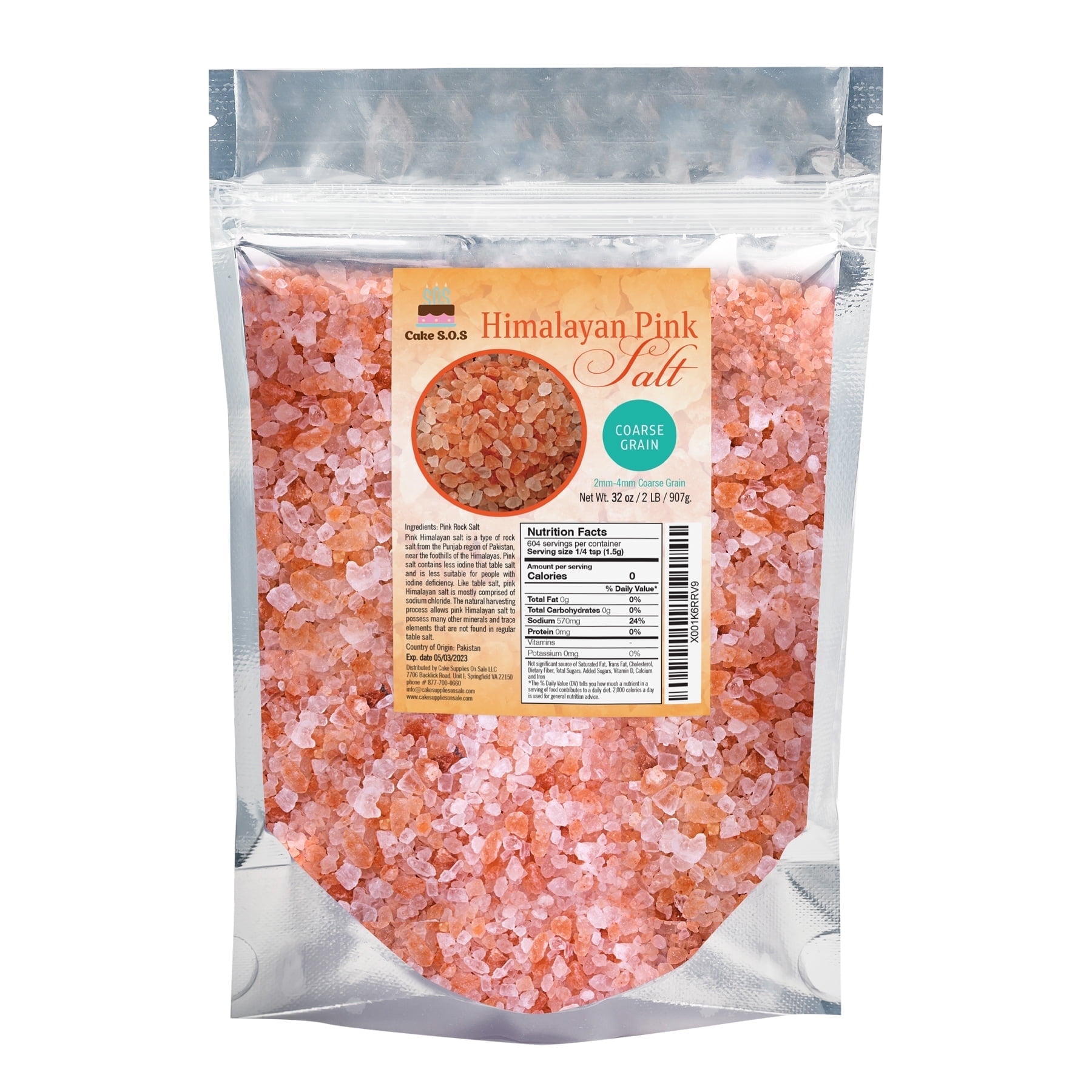 Himalayan Pink Salt, Coarse Grain 2 lb.