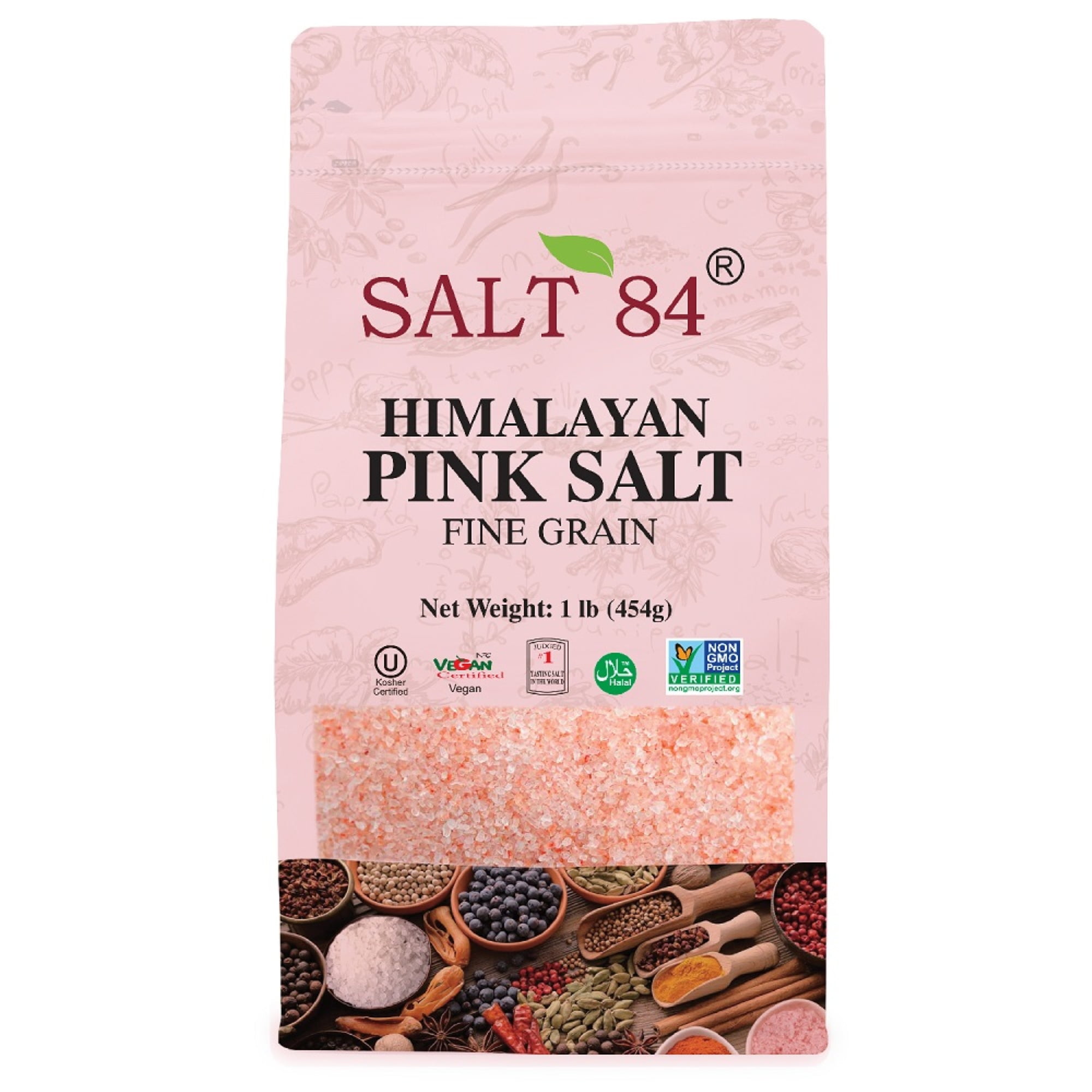 Himalayan's Finest - Organic Pink Himalayan Salt Fine - Non-GMO