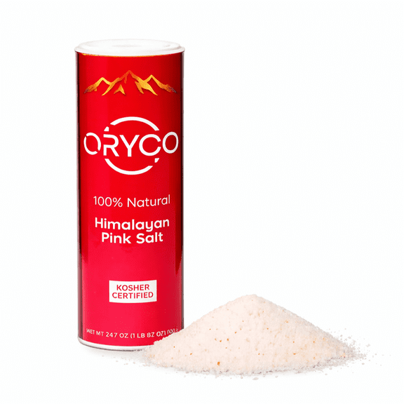 Oryco Himalayan Pink Salt Fine Grain Shaker 24.7 oz Seasoning Salt