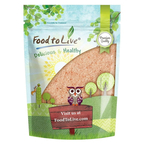 Himalayan Pink Salt Fine, 8 Ounces Raw, Vegan, Kosher by Food to Live