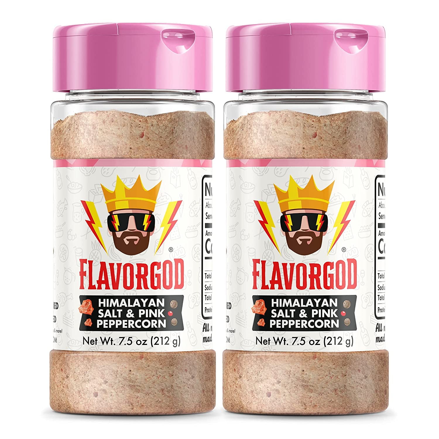 Himalayan Pink Salt & Pink Peppercorn Seasoning (Double Pack) by Flavor