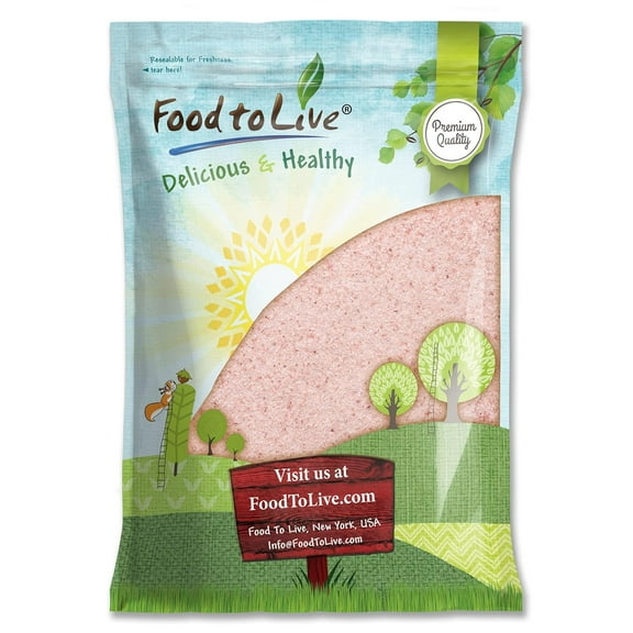 Himalayan Pink Salt – Super Fine, 8 Pounds — Raw, Vegan, Kosher — by Food to Live