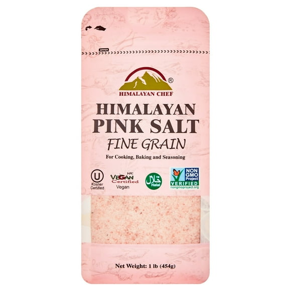 Himalayan Pink Salt fine grain 1lb bag