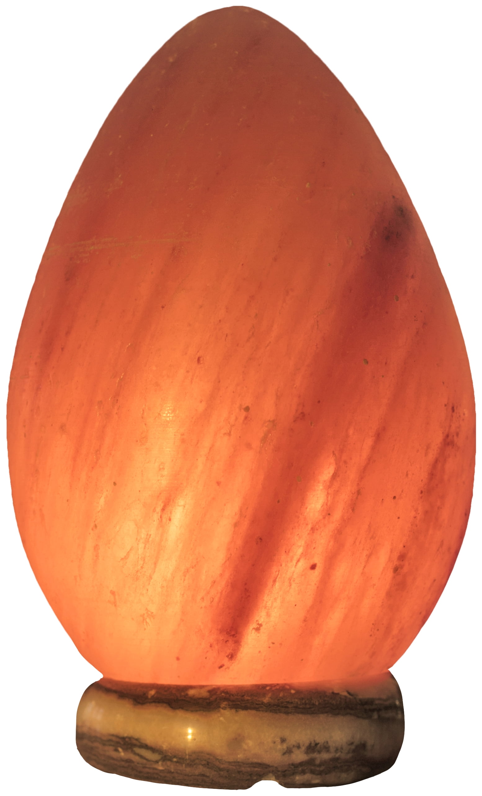 Himalayan Rock Salt Cone Lamp, 9"s Tall Soft Calm Therapeutic Light