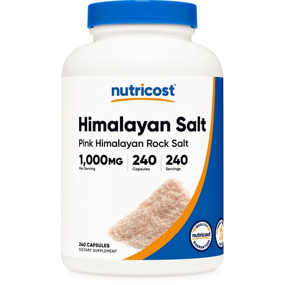Himalayan Salt , 1,000 mg , 240 Capsules, Nutricost
