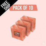 Pink Salt Wall Himalayan Salt Blocks 4 X 4 X 2 for Spa, Sauna, Wall Decor pack of 10